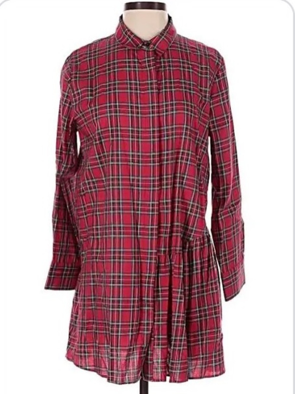 Zara Plaid Women's Top (XXL)